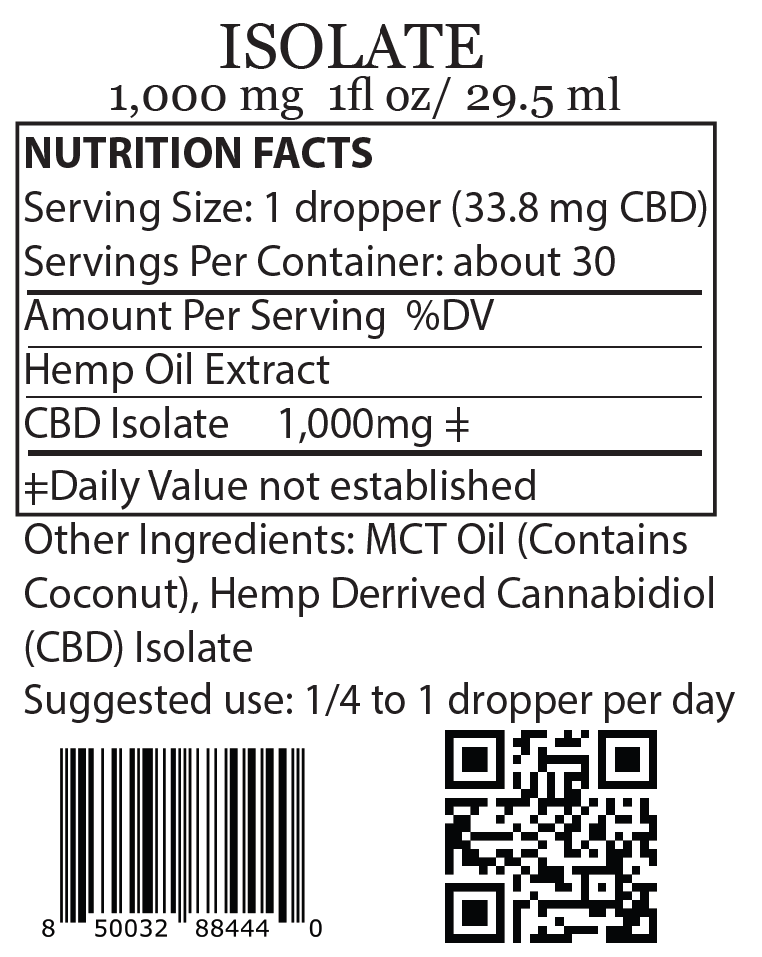 pure cbd isolate oil