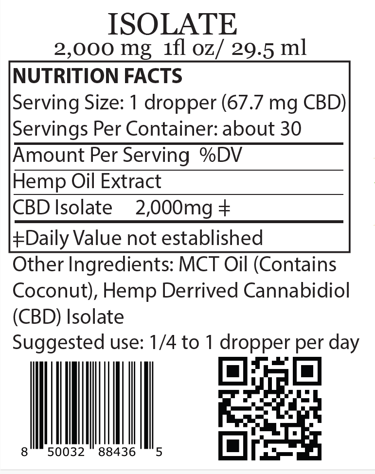 pure cbd isolate oil