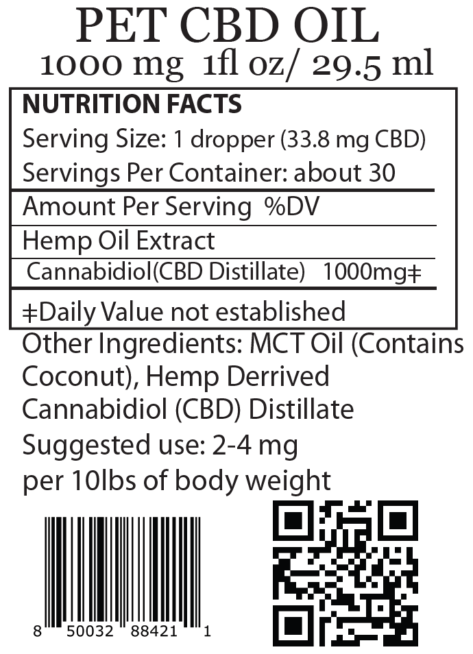 full spectrum cbd pet oil