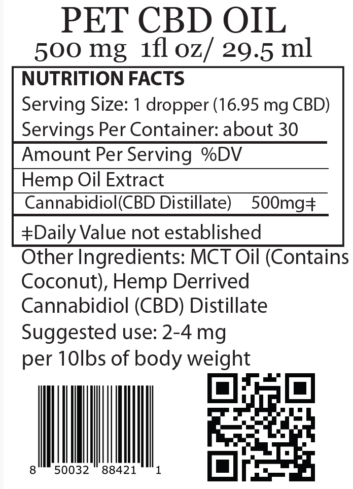 full spectrum cbd pet oil