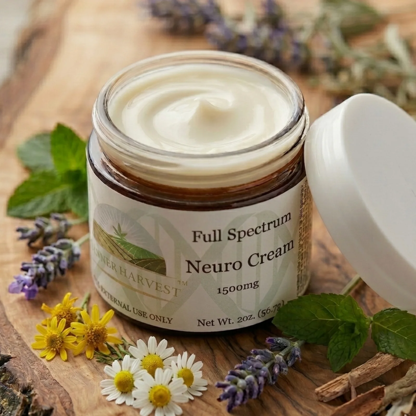 CBD Neuro Cream 1500mg Full Spectrum MSM Magnesium Topical | Banner Harvest