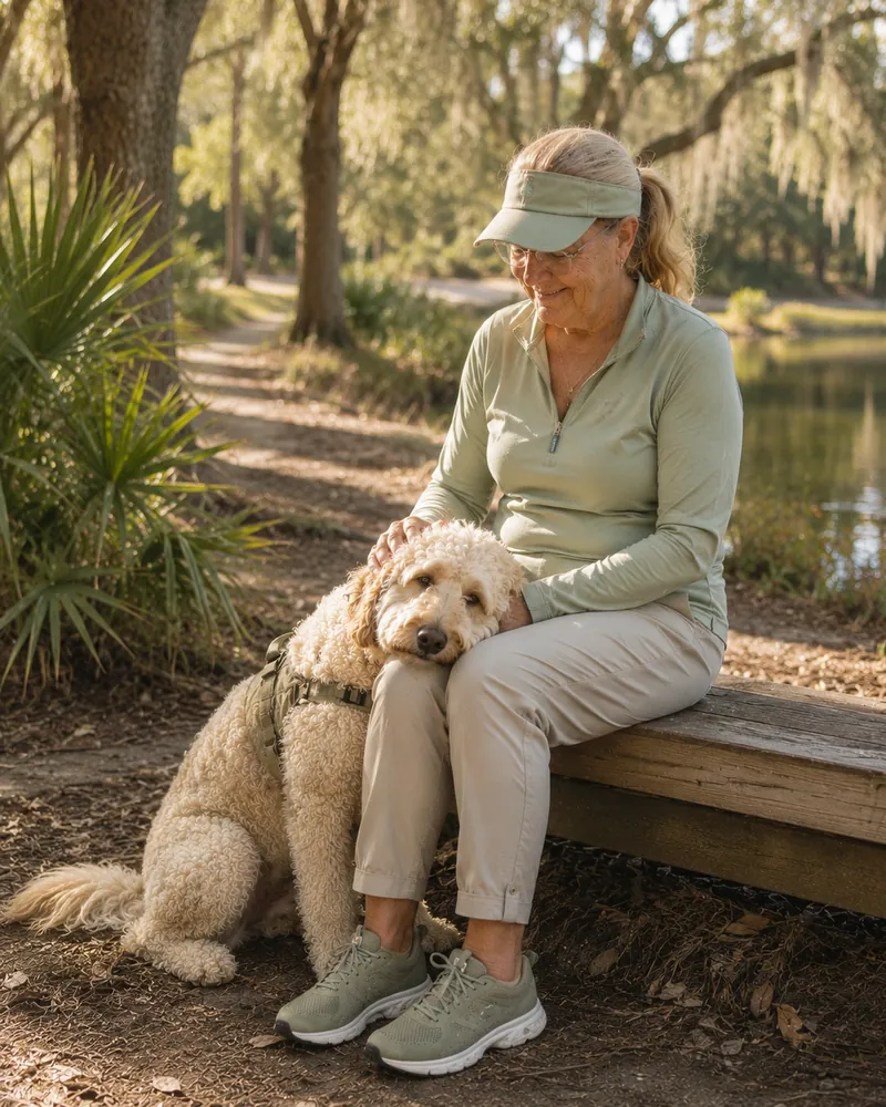 Golden doodle pet wellness CBD Banner Harvest