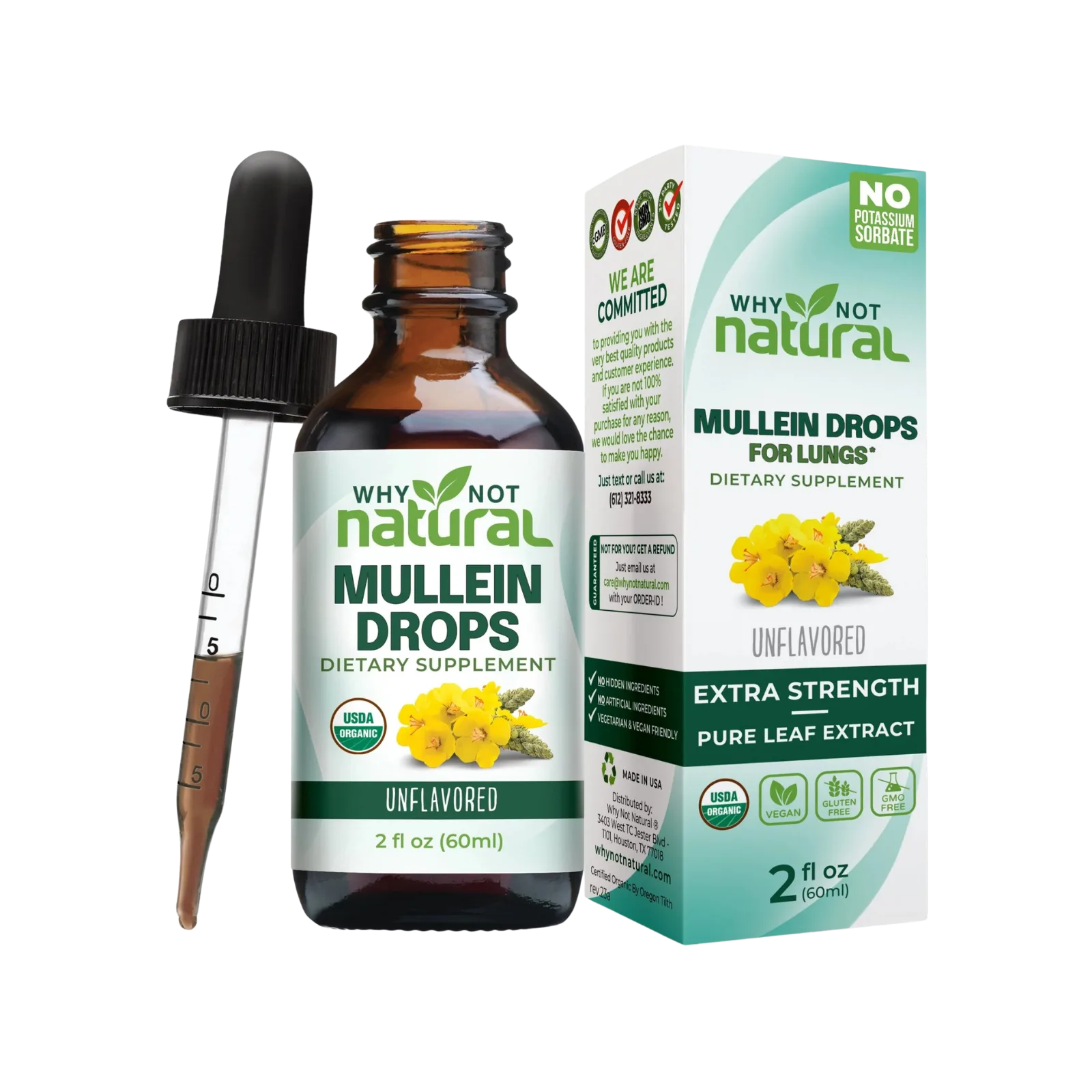 Mullein Drops Liquid Supplement | Banner Harvest Apothecary