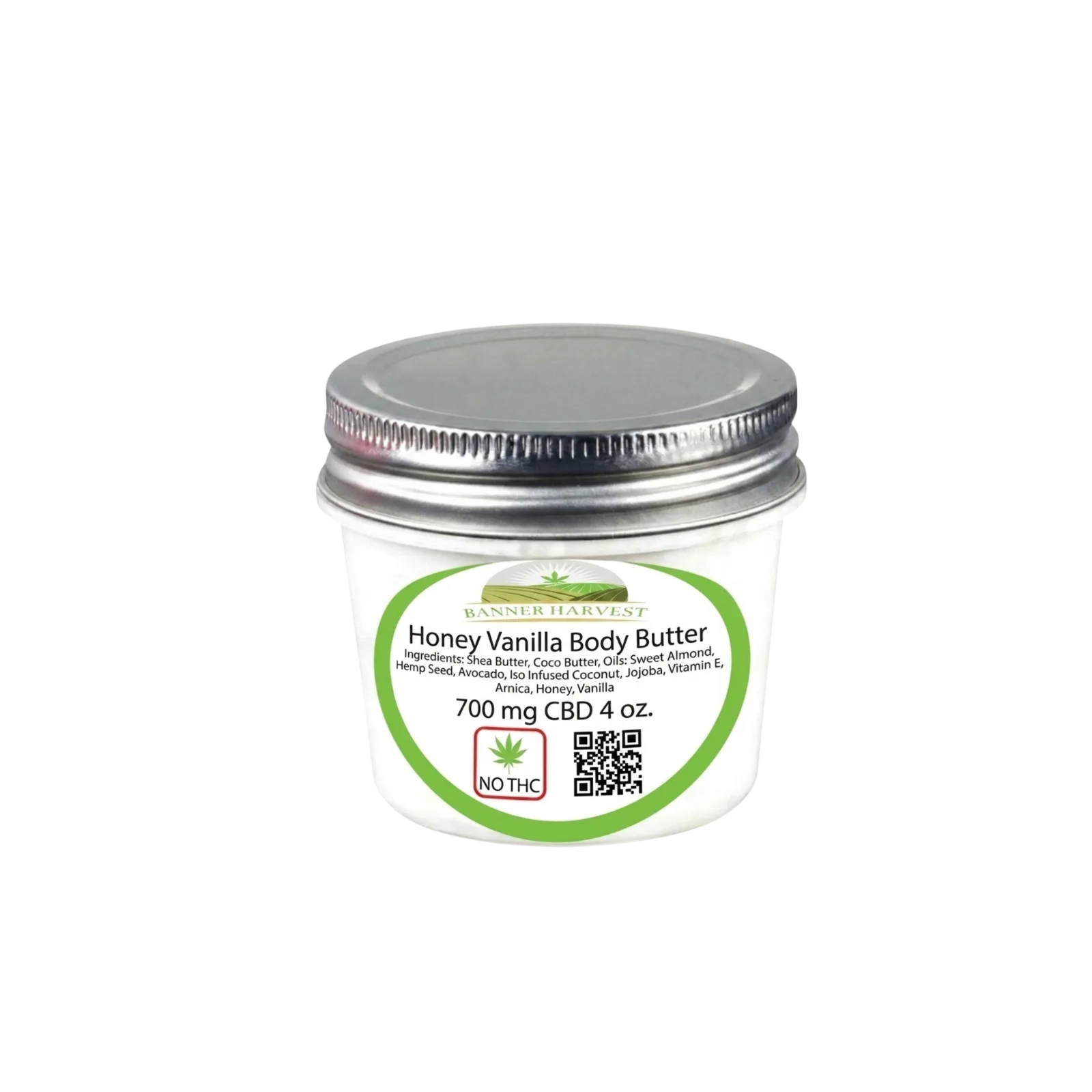 CBD Body Butter 700mg 4oz Handcrafted | Banner Harvest