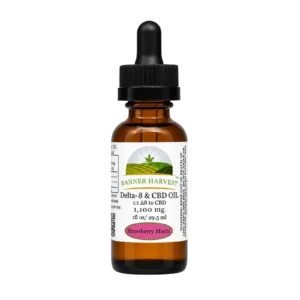 CBD Delta 8 1 to 1 Blend Oil 1100mg Handcrafted | Banner Harvest Hemp Products