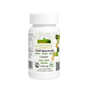 Full Spectrum CBD Capsules Ice Water Extract 36mg | Banner Harvest